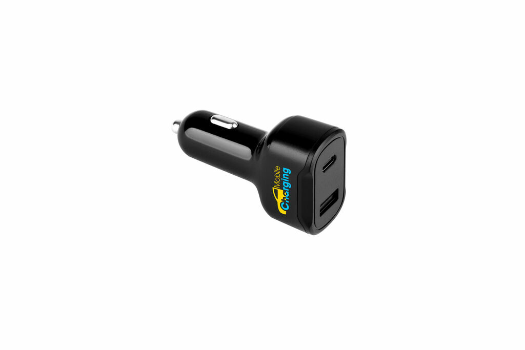 DIRAC Адаптер прикурювача з портом USB-A 18 Вт та USB-C 20 Вт із 100% rABS чорний - 97189-103- Фото №3