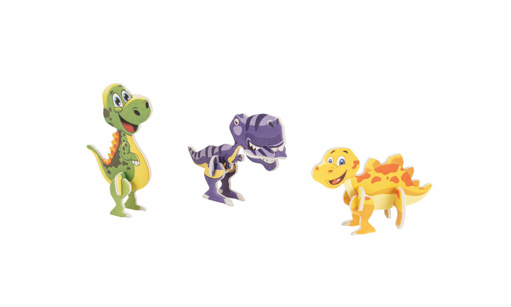 DINOSAURUS 3D-пазл з паперу та ЕВА у формі динозавра натуральний - 98152-160- Фото №5 DINOSAURUS 3D-пазл з паперу та ЕВА у формі динозавра натуральний - 98152-160- Фото №5
