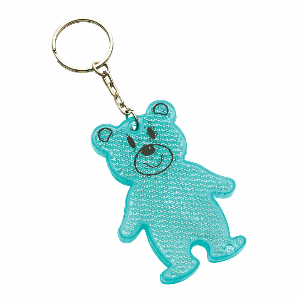Светоотражающий брелок TEDDY бирюзовый - 56-0402529- Фото №1