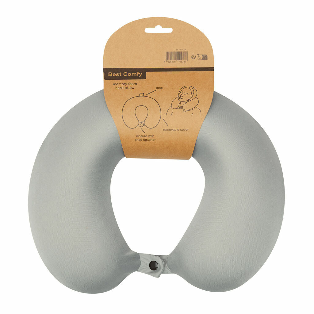 Подушка для шиї BEST COMFY сірий - 56-0607008- Фото №4