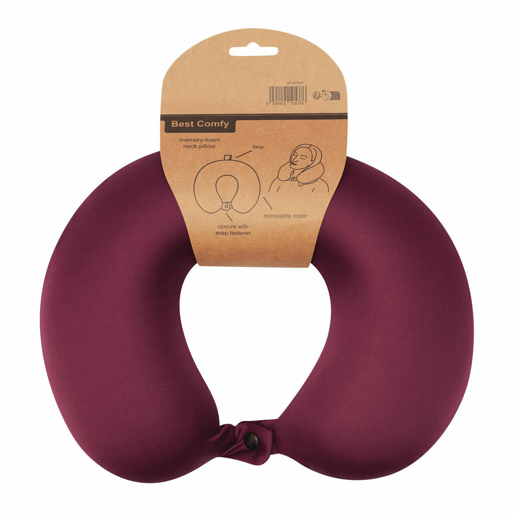 Подушка для шиї BEST COMFY бордовий - 56-0607009- Фото №4