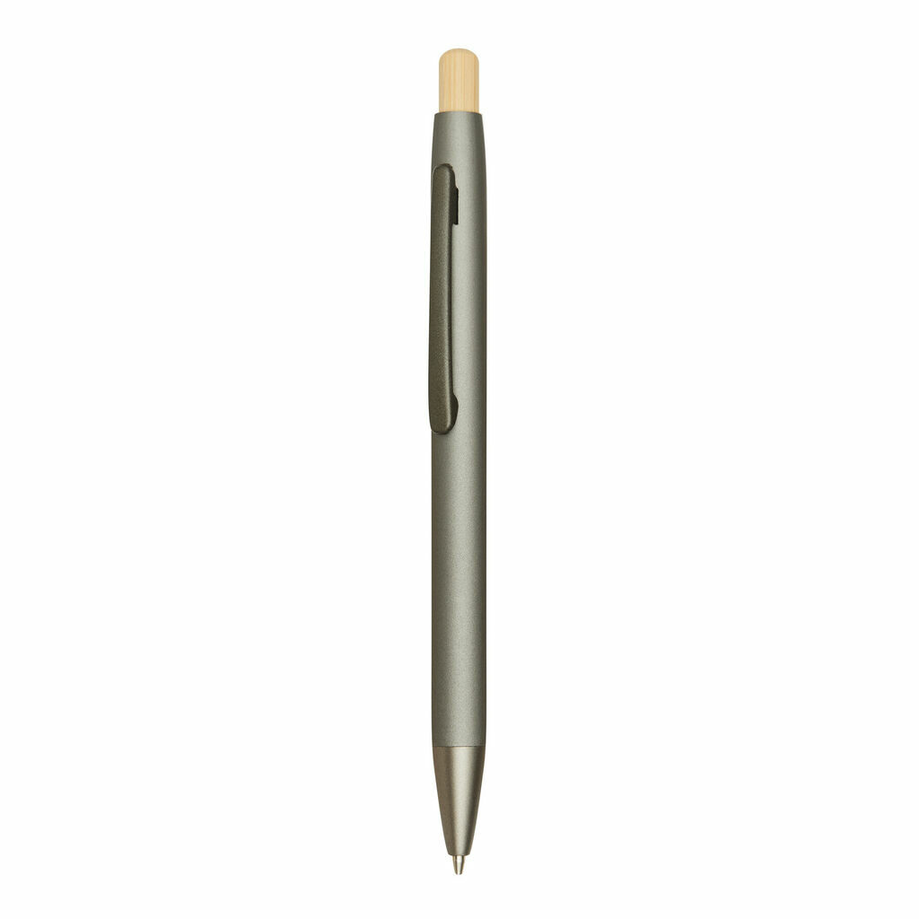 Алюмінієва кулькова ручка BAMBOO PUSHER сірий - 56-1102253- Фото №1