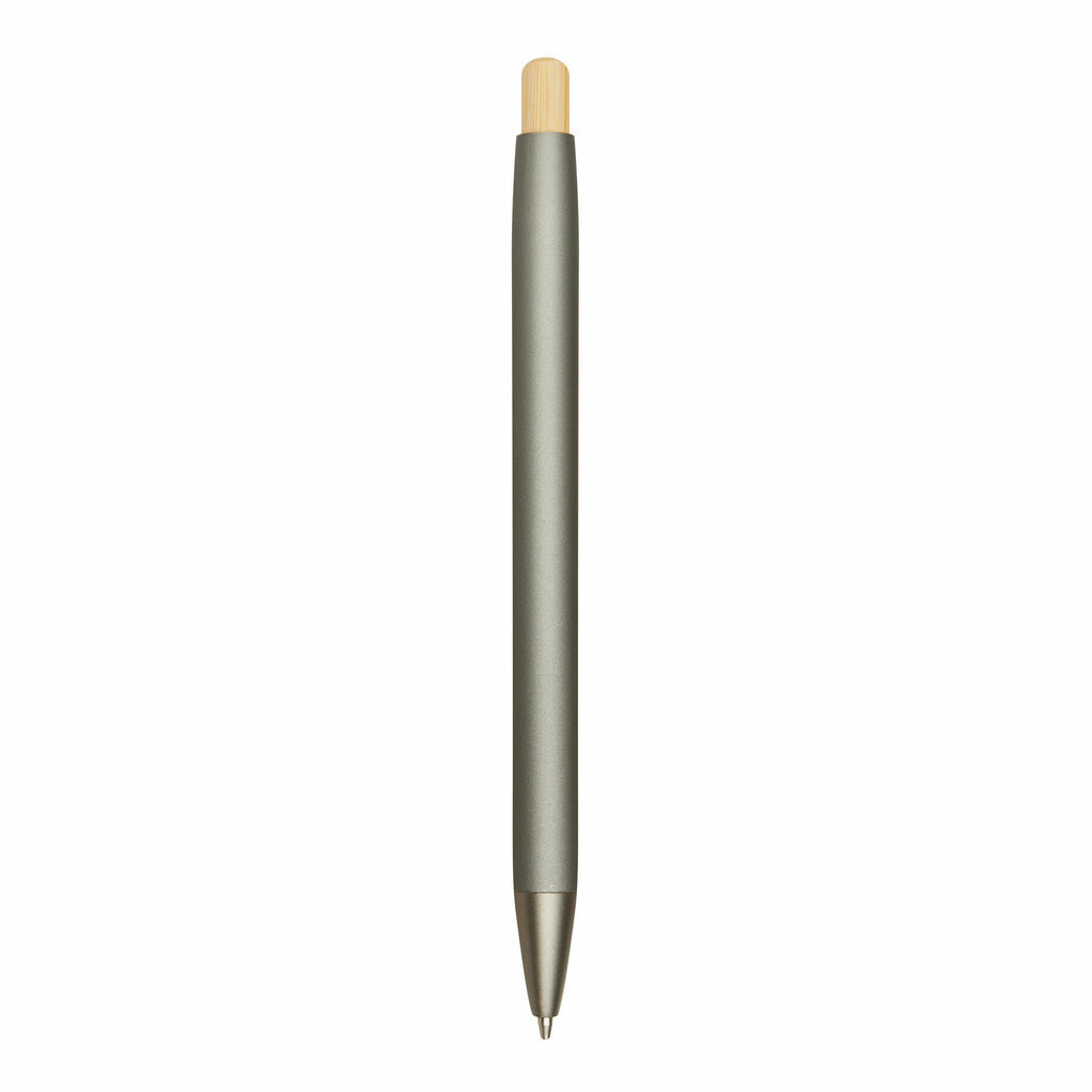 Алюмінієва кулькова ручка BAMBOO PUSHER сірий - 56-1102253- Фото №4