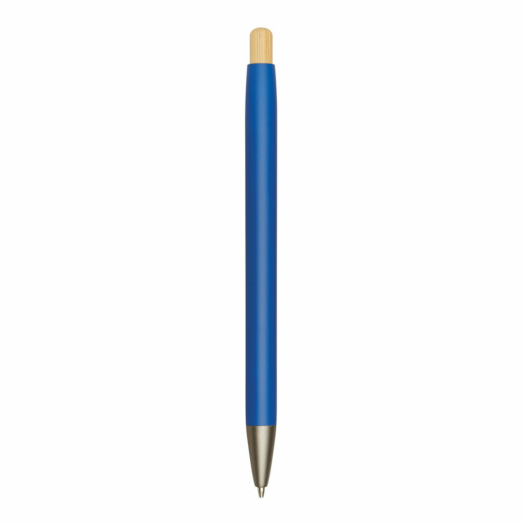 Алюмінієва кулькова ручка BAMBOO PUSHER синій - 56-1102254- Фото №4