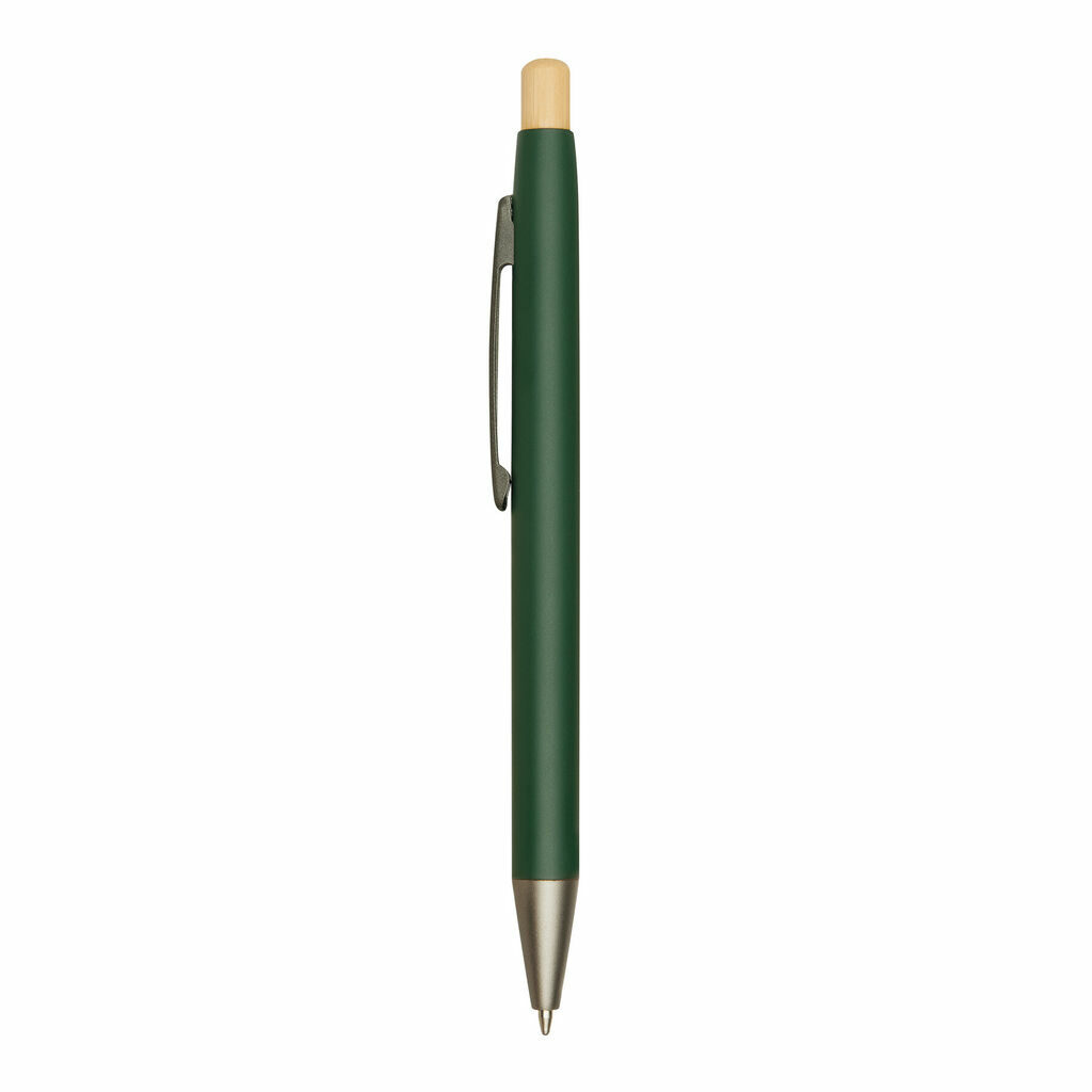 Алюмінієва кулькова ручка BAMBOO PUSHER зелений - 56-1102256- Фото №3