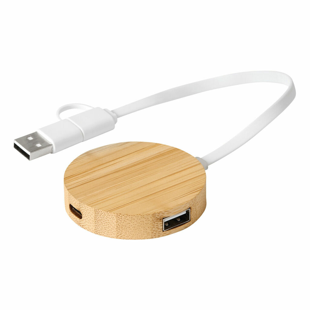 USB-хаб MULTIPLIER CIRCLE коричневий - 56-1107106- Фото №2 USB-хаб MULTIPLIER CIRCLE коричневий - 56-1107106- Фото №2