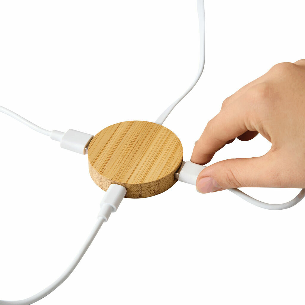 USB-хаб MULTIPLIER CIRCLE коричневий - 56-1107106- Фото №5 USB-хаб MULTIPLIER CIRCLE коричневий - 56-1107106- Фото №5