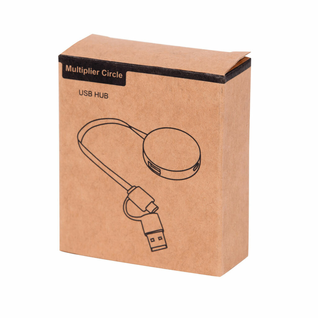 USB-хаб MULTIPLIER CIRCLE коричневий - 56-1107106- Фото №6 USB-хаб MULTIPLIER CIRCLE коричневий - 56-1107106- Фото №6