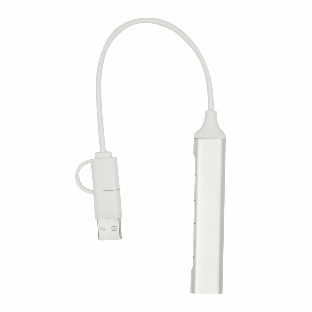 USB-хаб NETWORK срібний - 56-1107386- Фото №3 USB-хаб NETWORK срібний - 56-1107386- Фото №3