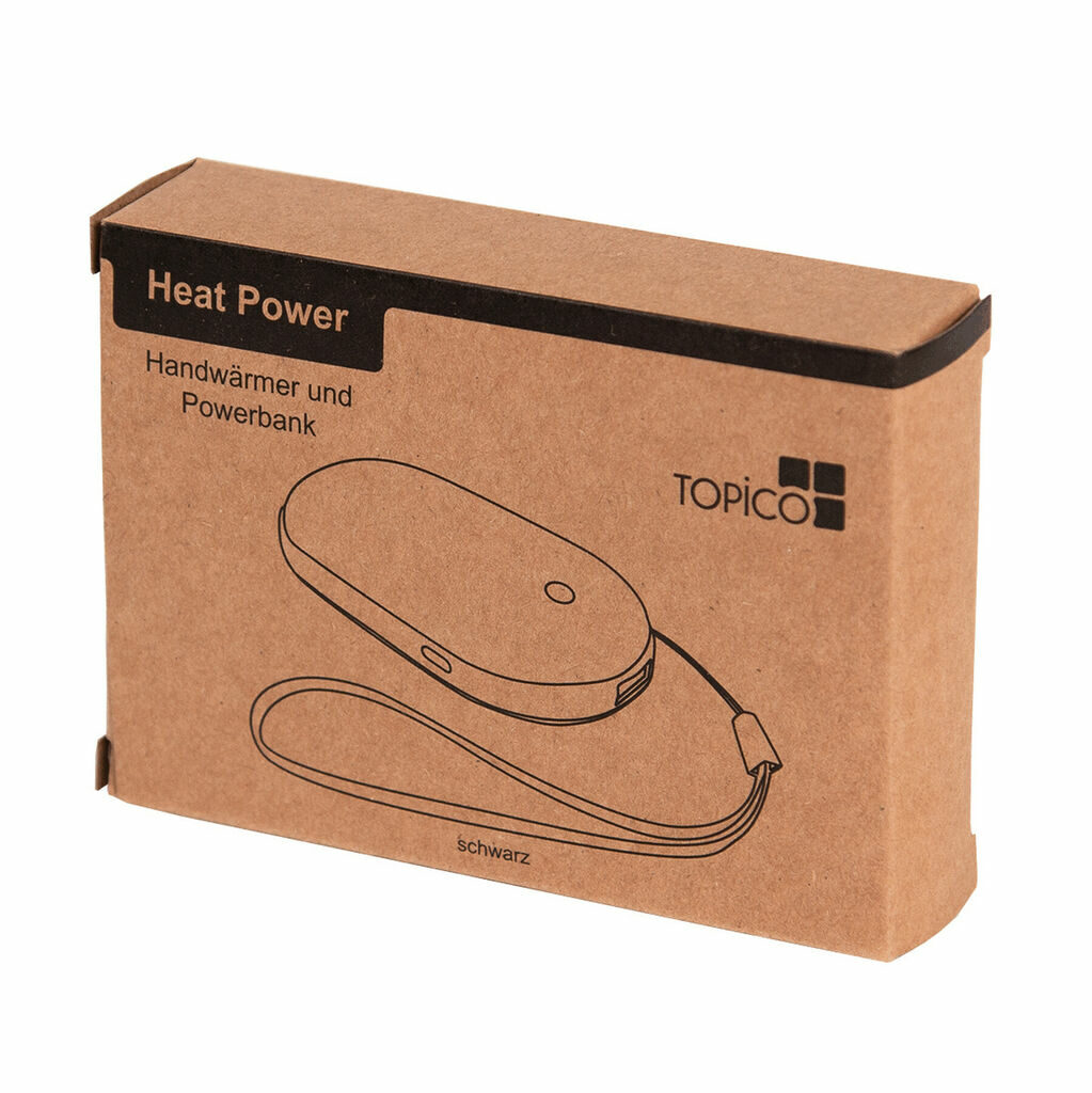 Powerbank и карманная грелка HEAT POWER чёрный - 58-8105025- Фото №11
