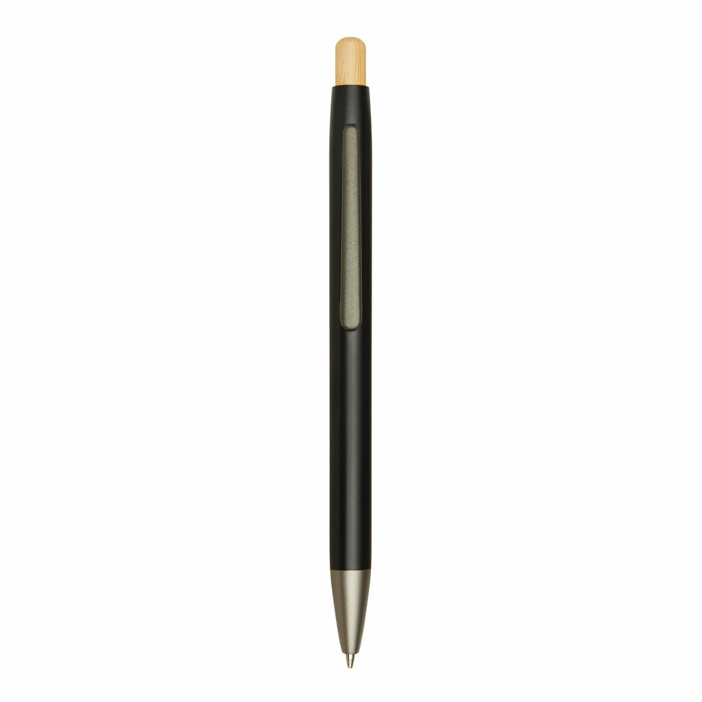 Алюмінієва кулькова ручка BAMBOO PUSHER чорний - 56-1102252- Фото №6