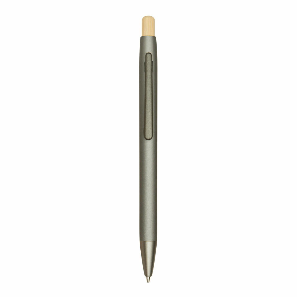 Алюмінієва кулькова ручка BAMBOO PUSHER сірий - 56-1102253- Фото №6