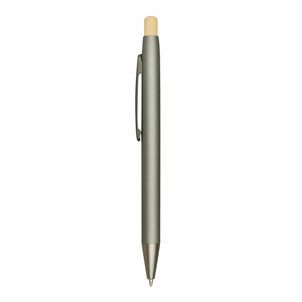 Алюмінієва кулькова ручка BAMBOO PUSHER сірий - 56-1102253- Фото №7