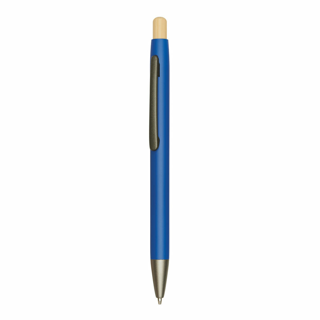 Алюмінієва кулькова ручка BAMBOO PUSHER синій - 56-1102254- Фото №5