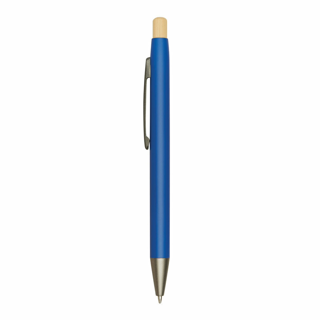 Алюмінієва кулькова ручка BAMBOO PUSHER синій - 56-1102254- Фото №7