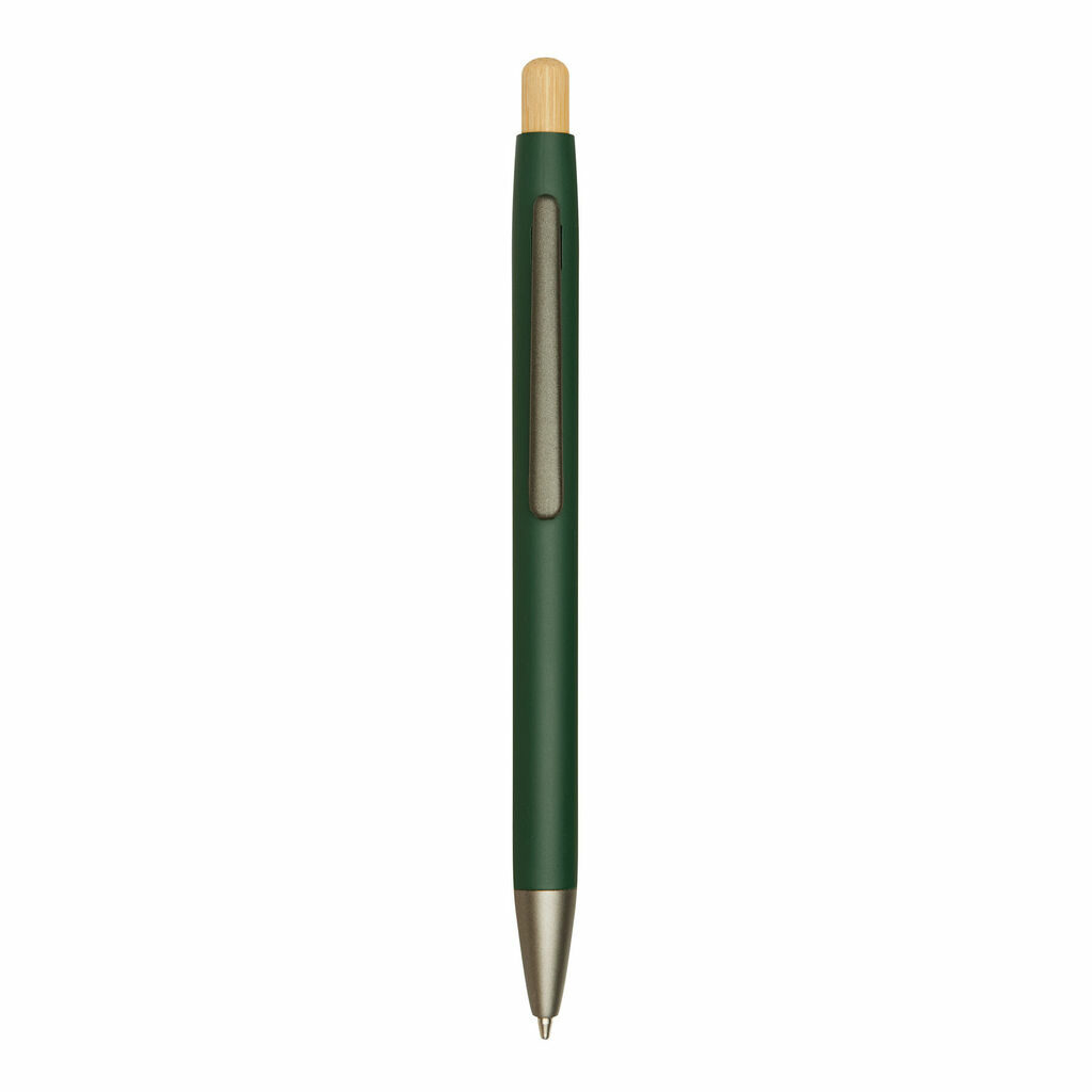 Алюмінієва кулькова ручка BAMBOO PUSHER зелений - 56-1102256- Фото №6