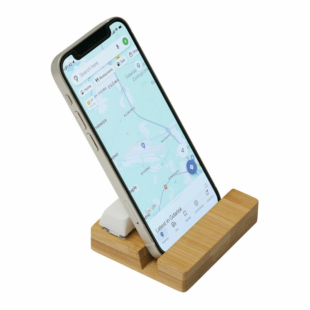 Держатель для смартфона CLICKER белый, коричневый - 56-1107387- Фото №12