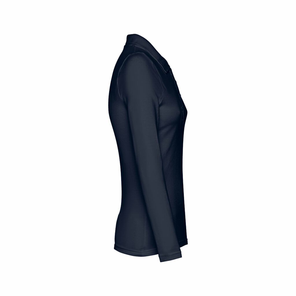 THC BERN WOMEN Женская рубашка поло с длинным рукавом синий  размер XL - 30145-104-XL- Фото №3