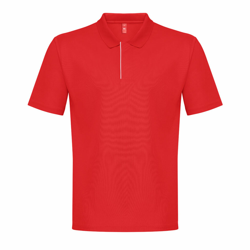 THC DYNAMIC Мужская техническая рубашка-поло красный  размер S - 30290-105-S- Фото №3