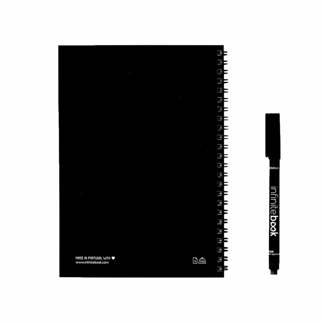 INFINITEBOOK PLAIN Блокнот А5 формату чорний - 33200-103- Фото №2
