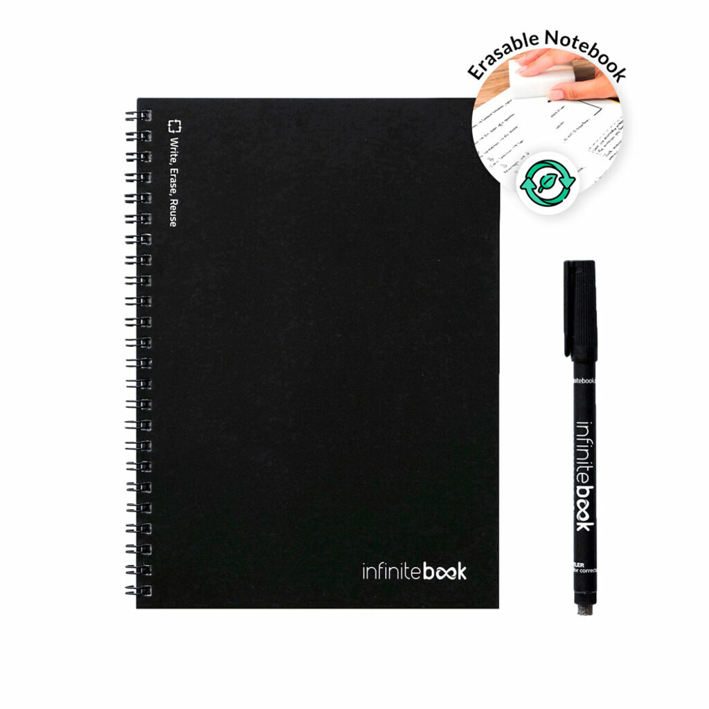 INFINITEBOOK PLAIN Блокнот А5 формату чорний - 33200-103- Фото №3