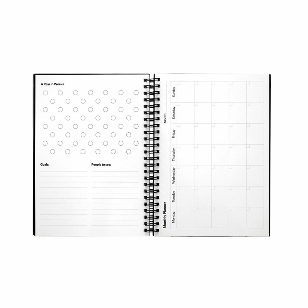 STARTER KIT INFINITE PLANNER A5. Набір містить щоденник формату А5, набір для чищення, маркер та тримач для маркерів чорний - 33202-103- Фото №4