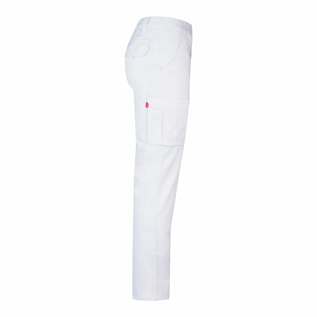 VL LUGH Многокарманные эластичные брюки (240 г/м²) из хлопка (46%), ЭМЭ (38%) и полиэстера (16%) белый  размер 62 - 36003-106-62- Фото №3