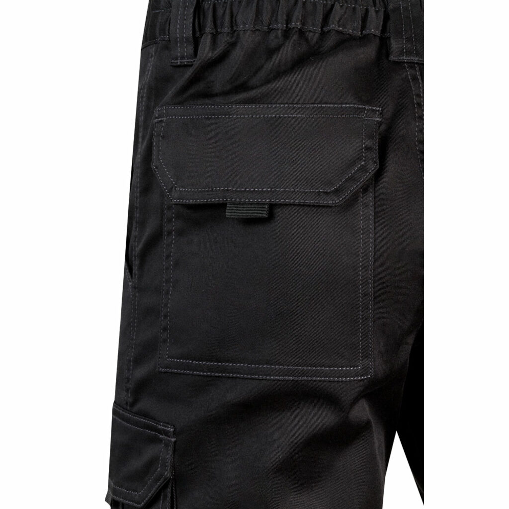 VL HEBE. Шорти-бермуди стретч з кількома кишенями (240 г/м²) з бавовни (46%), ЕМЕ (38%) та поліестеру (16%) чорний  розмір 44 - 36017-103-44- Фото №5