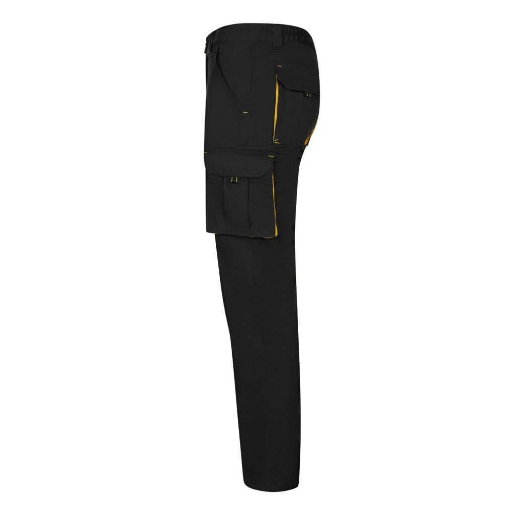 VL FIDES Двухцветные брюки-стрейч с несколькими карманами (240 г/м²) из хлопка (46%), ЭМЭ (38%) и полиэстера (16%). черный  размер 50 - 36031-203-50- Фото №2