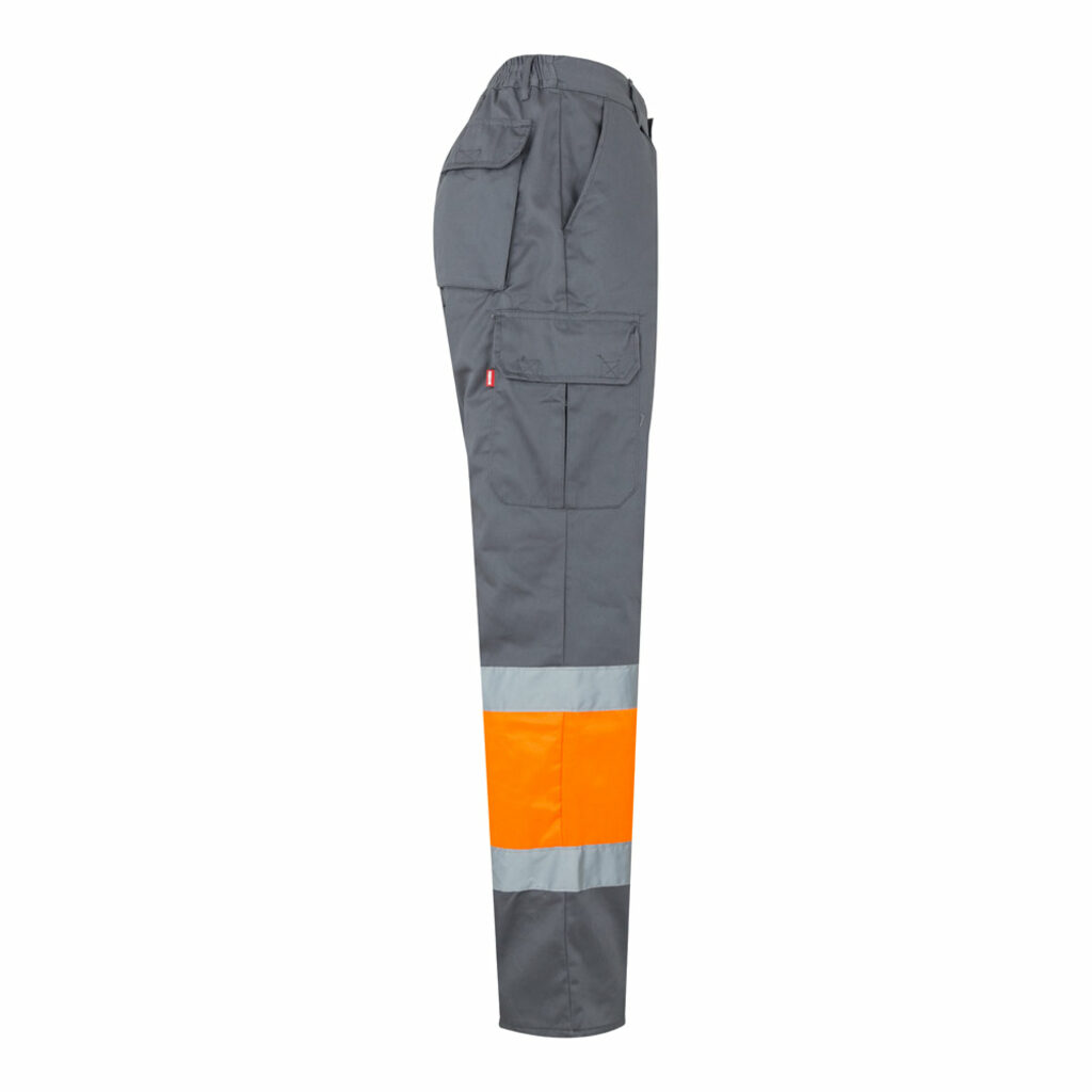 VL POSEIDON LARGE Двухцветные брюки из твила с несколькими карманами (210 г/м²) из хлопка (20%) и полиэстера (80%) серый  размер 4XL - 36056-217-4XL- Фото №3