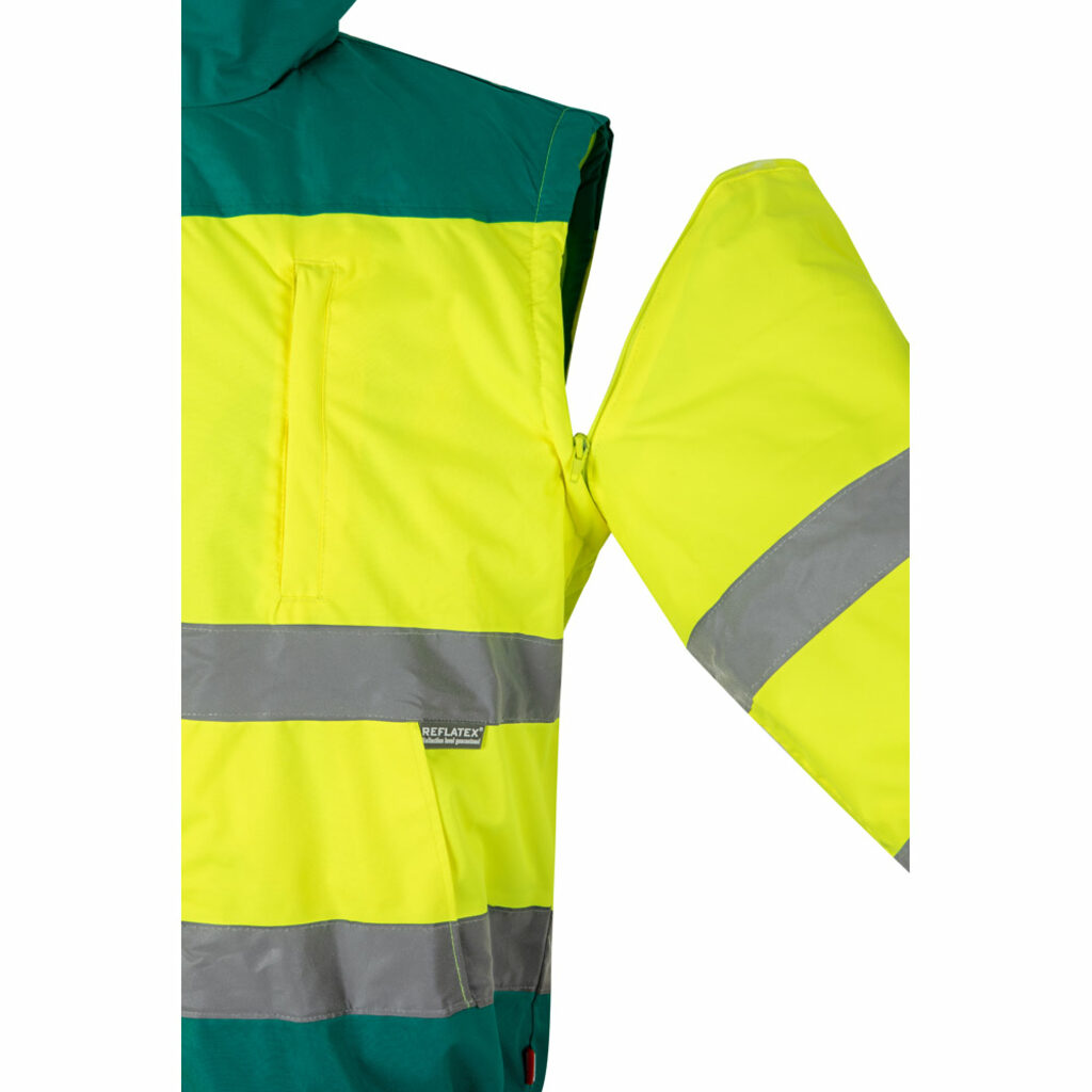VL JUPITER LARGE Двоколірна куртка утеплена (180 г/м²) з поліестеру (100%) з поліуретановим покриттям зелений  розмір 4XL - 36060-209-4XL- Фото №5