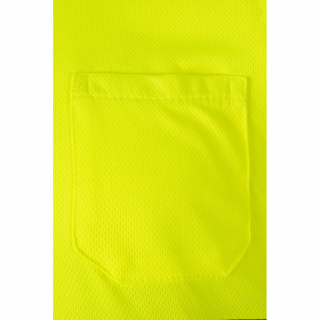 VL CUPID LARGE Двоколірна сорочка поло з принтом (160 г/м²) з короткими рукавами, з поліестеру (100%) зелений армійський  розмір 4XL - 36065-219-4XL- Фото №5