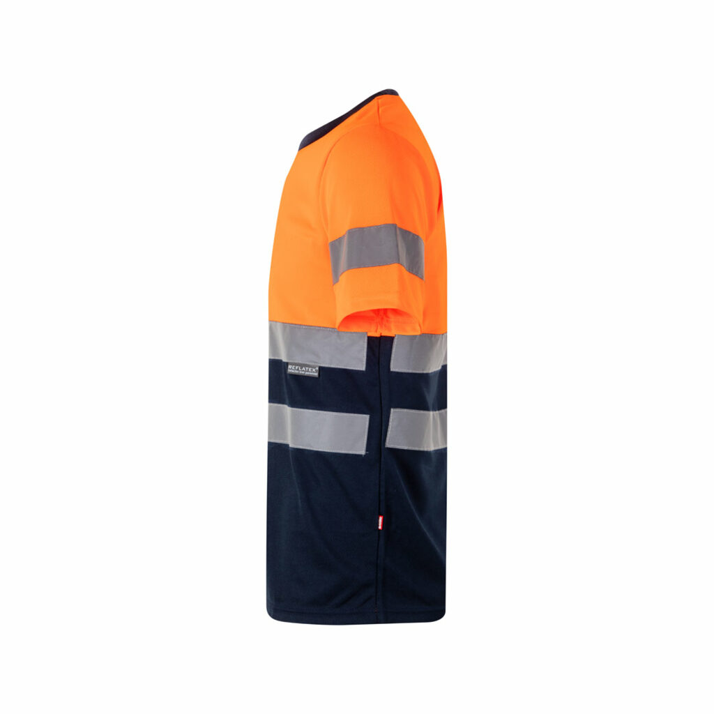 VL BRAHMA Двухцветная техническая футболка Bird-eye (140 г/м²) из полиэстера (100%) синій  розмір M - 36093-214-M- Фото №2
