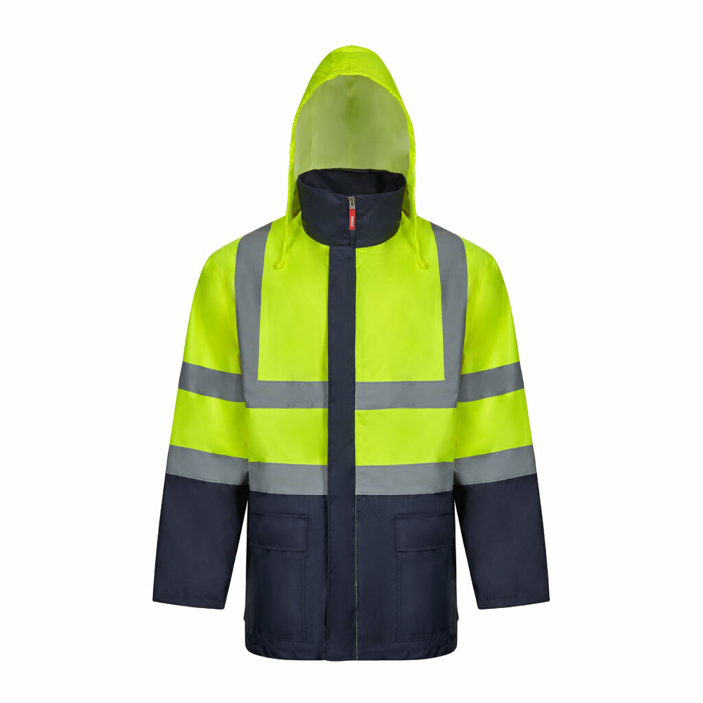 VL JUNO LARGE Двоколірна парка 4 в 1 (180 г/м²) з поліестеру (100%) з поліуретановим покриттям синій  розмір 5XL - 36109-204-5XL- Фото №4