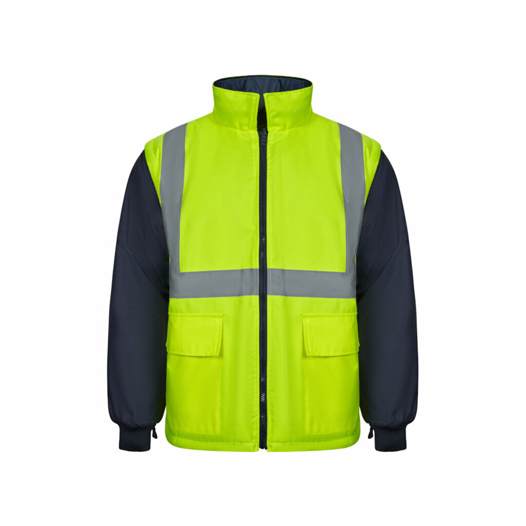 VL JUNO LARGE Двоколірна парка 4 в 1 (180 г/м²) з поліестеру (100%) з поліуретановим покриттям синій  розмір 5XL - 36109-204-5XL- Фото №5