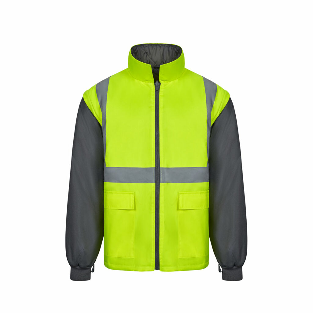 VL JUNO LARGE Двоколірна парка 4 в 1 (180 г/м²) з поліестеру (100%) з поліуретановим покриттям сірий  розмір 4XL - 36109-207-4XL- Фото №4