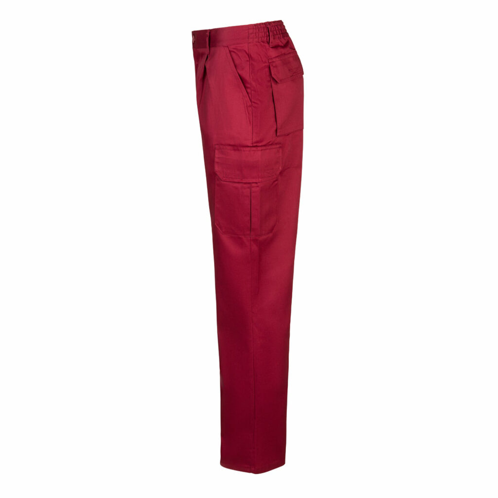 VL MABON Штани з кількома кишенями (200 г/м²) з бавовни (35%) та поліестеру (65%). бордовий  розмір 44 - 36116-115-44- Фото №2