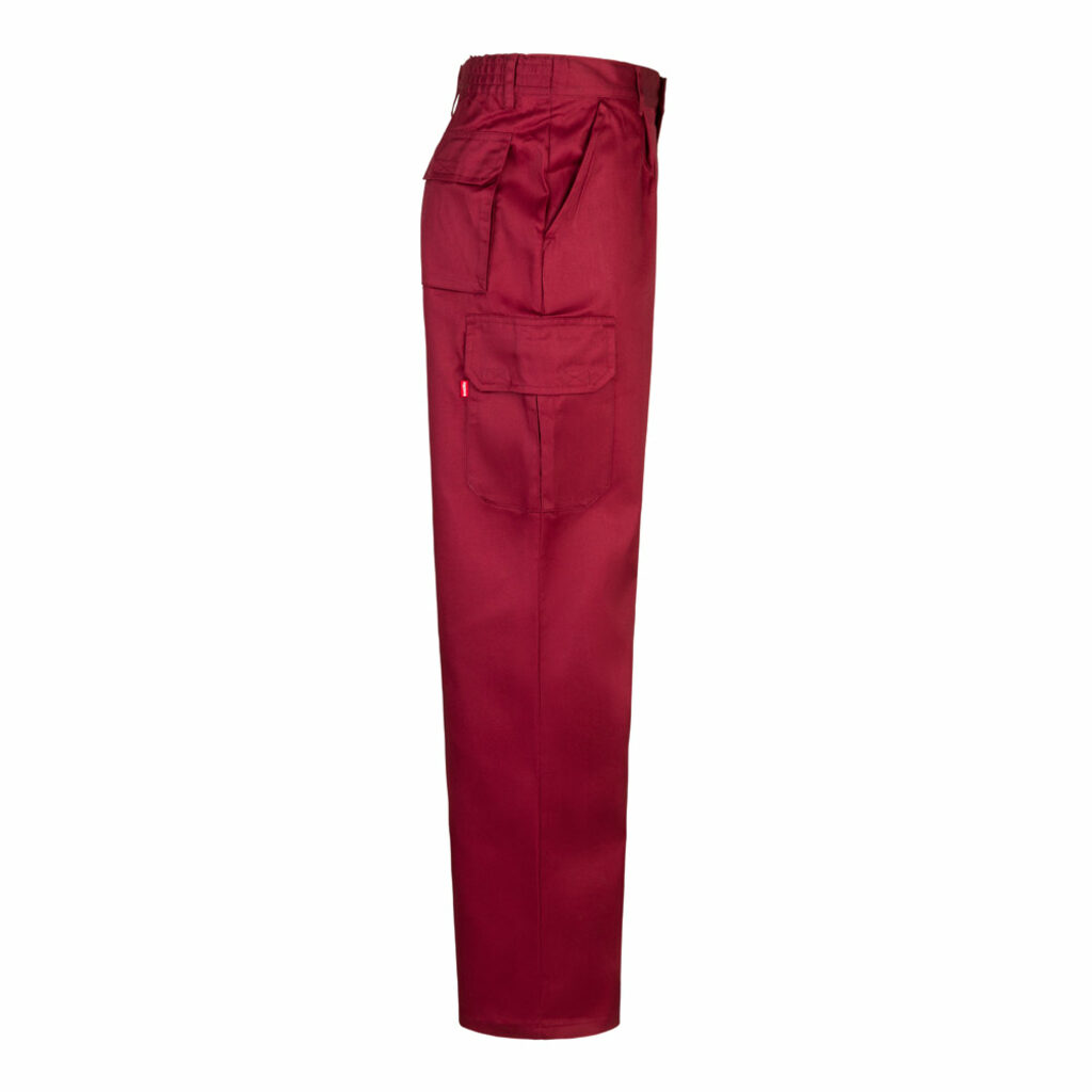 VL MABON Штани з кількома кишенями (200 г/м²) з бавовни (35%) та поліестеру (65%). бордовий  розмір 64 - 36116-115-64- Фото №3