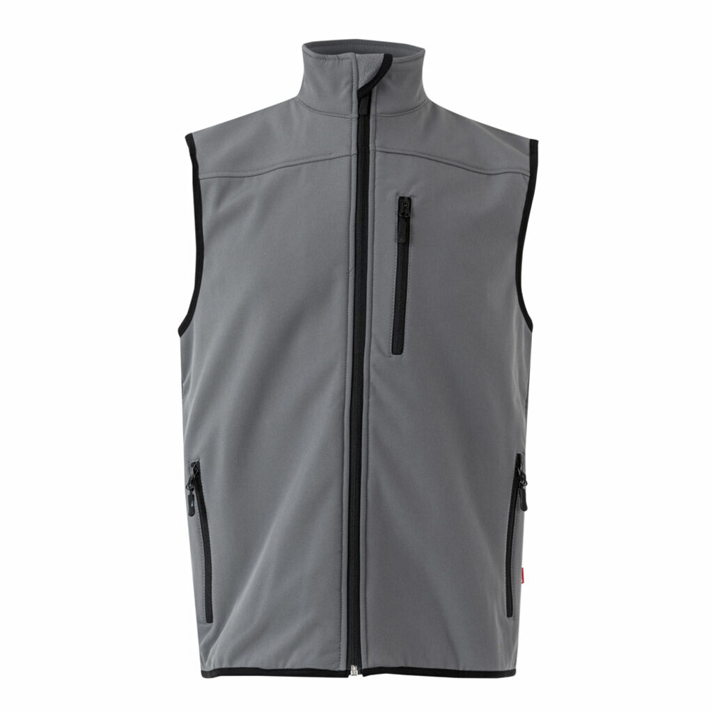 VL VARUNA Жилет Softshell (280 г/м²) з підкладкою з поліестеру (94%) та еластану (6%). сірий розмір XL - 36136-113-XL- Фото №4 VL VARUNA Жилет Softshell (280 г/м²) з підкладкою з поліестеру (94%) та еластану (6%). сірий розмір XL - 36136-113-XL- Фото №4