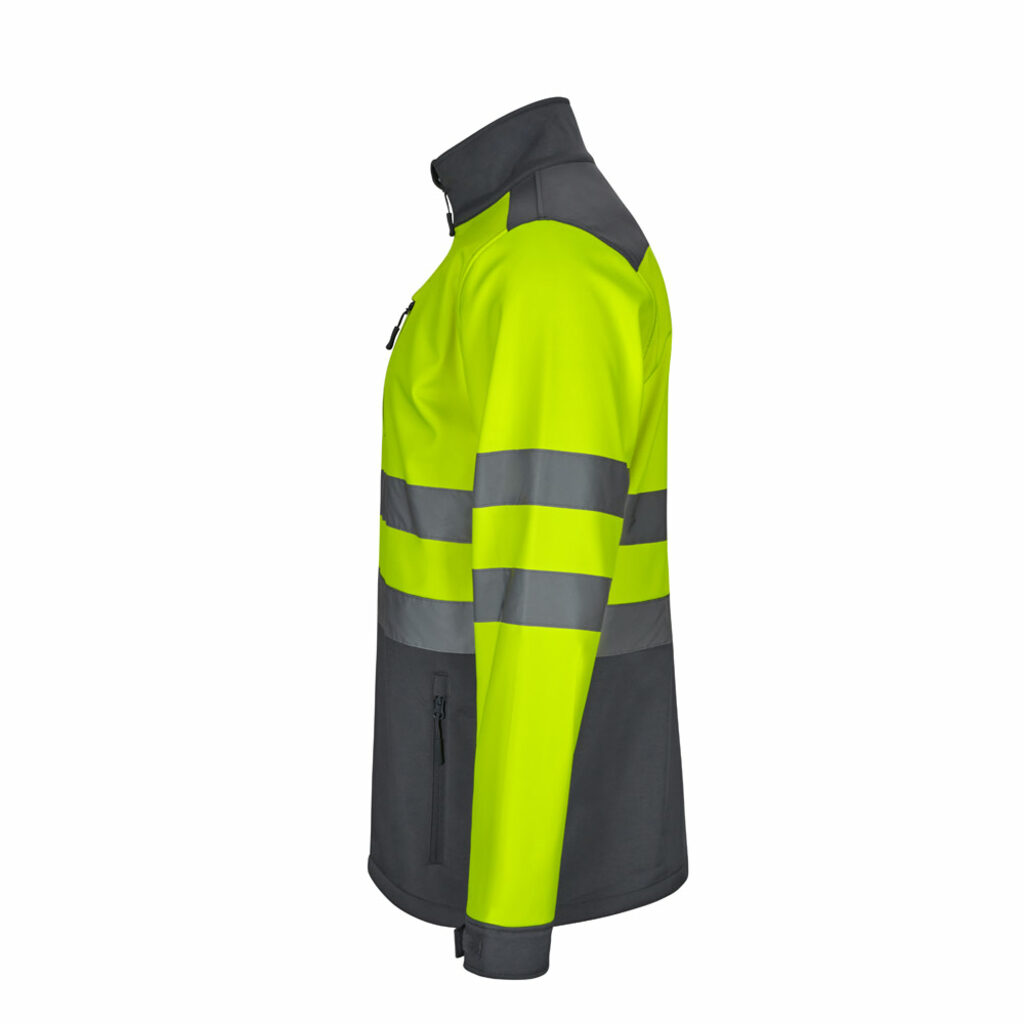 VL HESTIA Двоколірна куртка softshell (280 г/м²) з поліестеру (96%) та еластану (4%). сірий  розмір XL - 36144-207-XL- Фото №2
