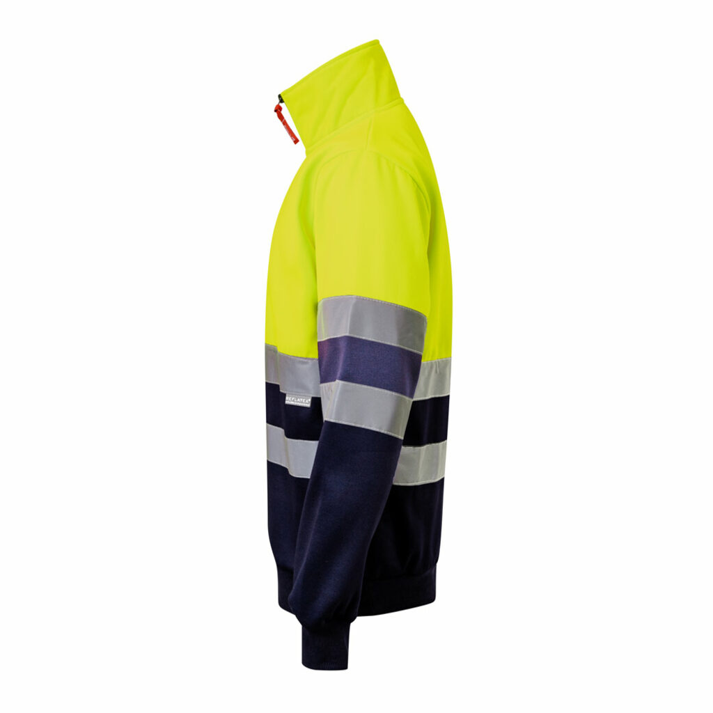 VL THOR LARGE Двоколірна толстовка (300 г/м²) з поліестерового флісу (100%) синій  розмір 5XL - 36149-204-5XL- Фото №2
