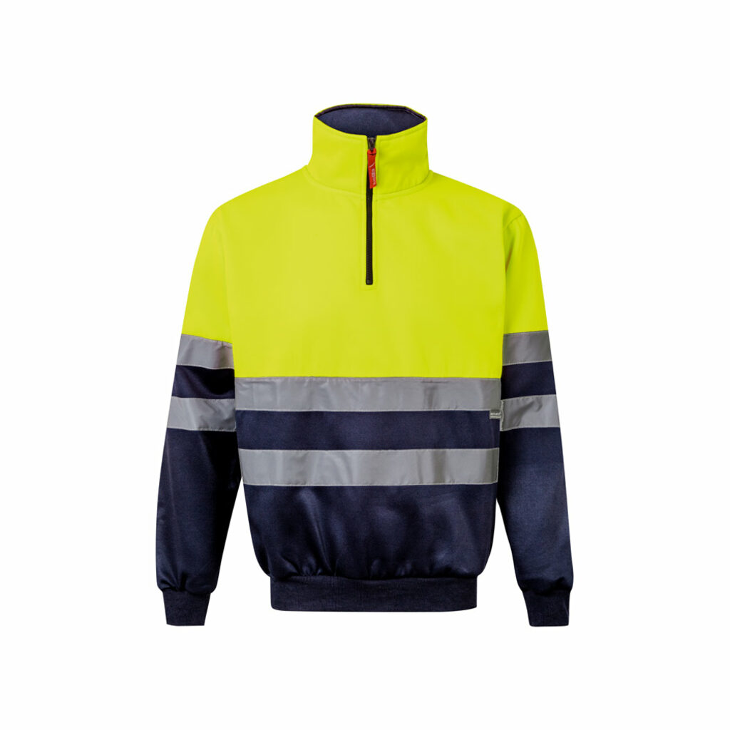 VL THOR LARGE Двоколірна толстовка (300 г/м²) з поліестерового флісу (100%) синій  розмір 5XL - 36149-204-5XL- Фото №3