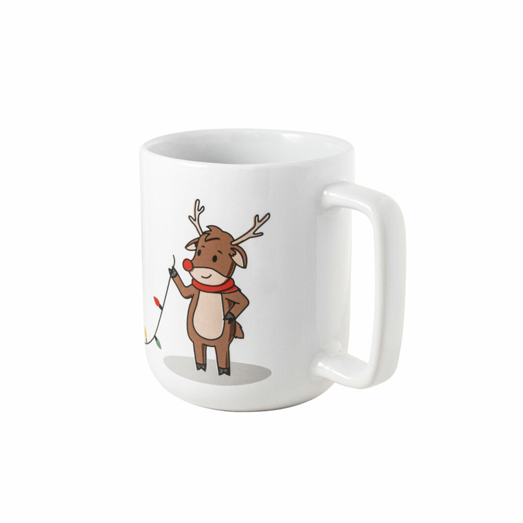 REINDEER. Чашка з різдвяним принтом 330 мл білий - 94282-106- Фото №4