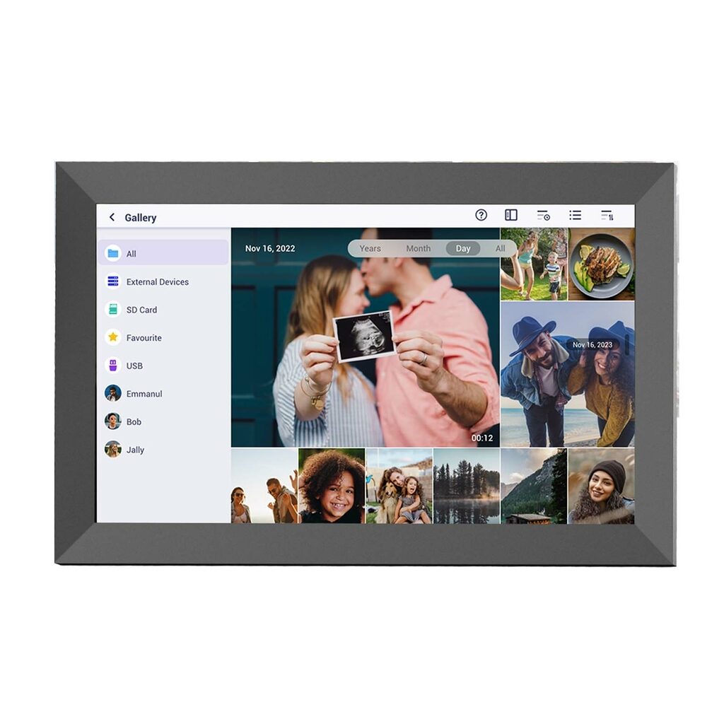 5,6-дюймова цифрова фоторамка з Wi-Fi Prixton Prado XL чорний - 1PA20690- Фото №2