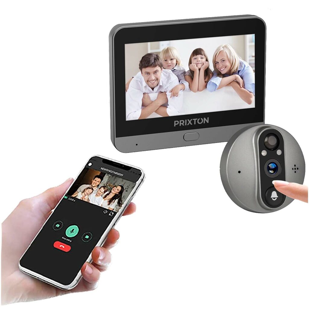 Розумна сторожова дверна камера з Wi-Fi Prixton DV50 чорний - 1PA21190- Фото №2 Розумна сторожова дверна камера з Wi-Fi Prixton DV50 чорний - 1PA21190- Фото №2