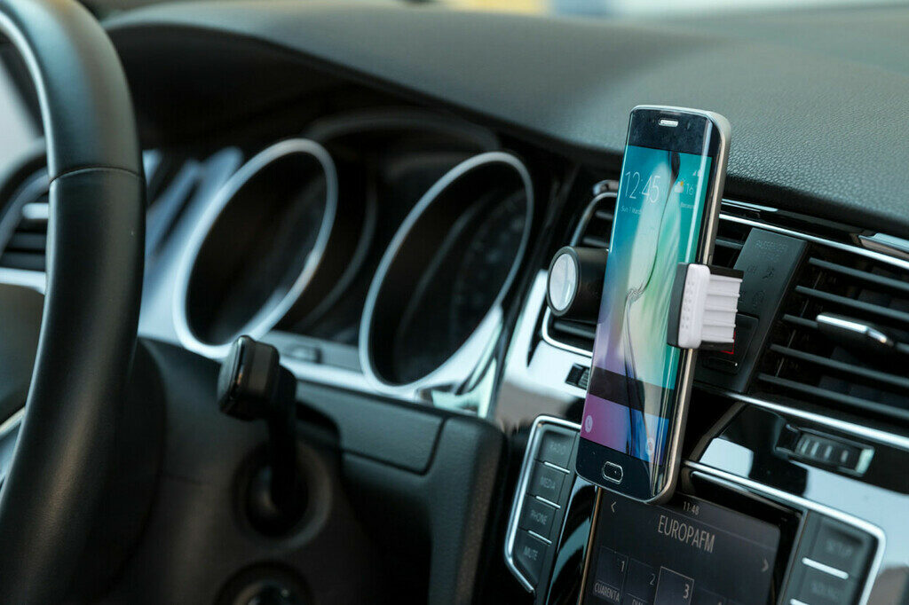 Держатель смартфона автоматический Daminus белый - AP781176- Фото №2