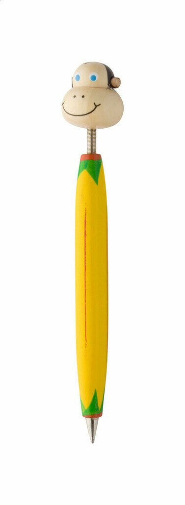Ручка шариковая деревянная Zoom желтый - AP809344-C- Фото №1