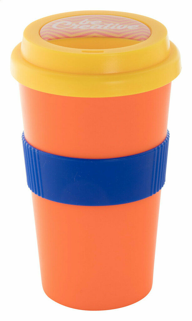 Термокружка індивідуальна-кришка CreaCup жовтий - AP892006-02_B- Фото №3