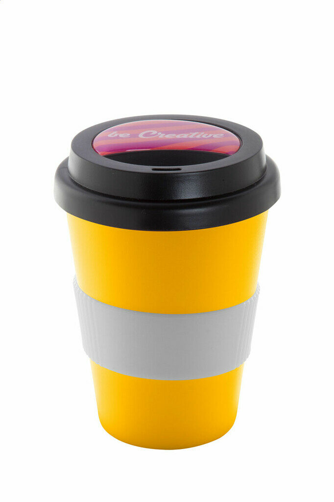 Термокружка індивідуальна CreaCup Mini, з кришкою жовтий - AP892007-02_A- Фото №3 Термокружка індивідуальна CreaCup Mini, з кришкою жовтий - AP892007-02_A- Фото №3