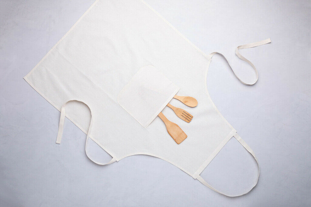 Фартух з бавовни Maylon бежевий - AP721175- Фото №2